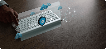 Illustration of cloud security and AI-based compliance systems, highlighting Scrift's expertise in secure cloud services and ethical AI development.