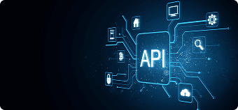 Digital interface visualizing Scrift's API and system integration services, built into custom AI-enhanced software to support scalable business applications.
